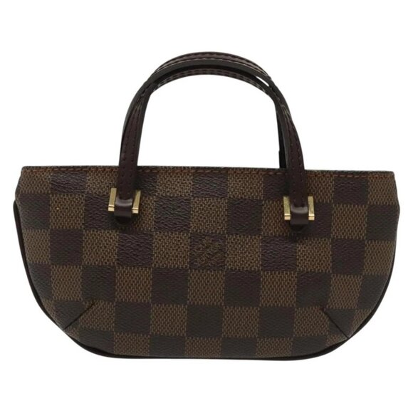 LOUIS VUITTON Damier Ebene Manosque GM Accessory Pouch N51120 LV Auth 140086 - Picture 2 of 16